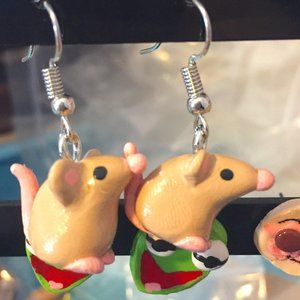 Cute Rat earrings